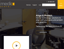 Tablet Screenshot of medixdental.com